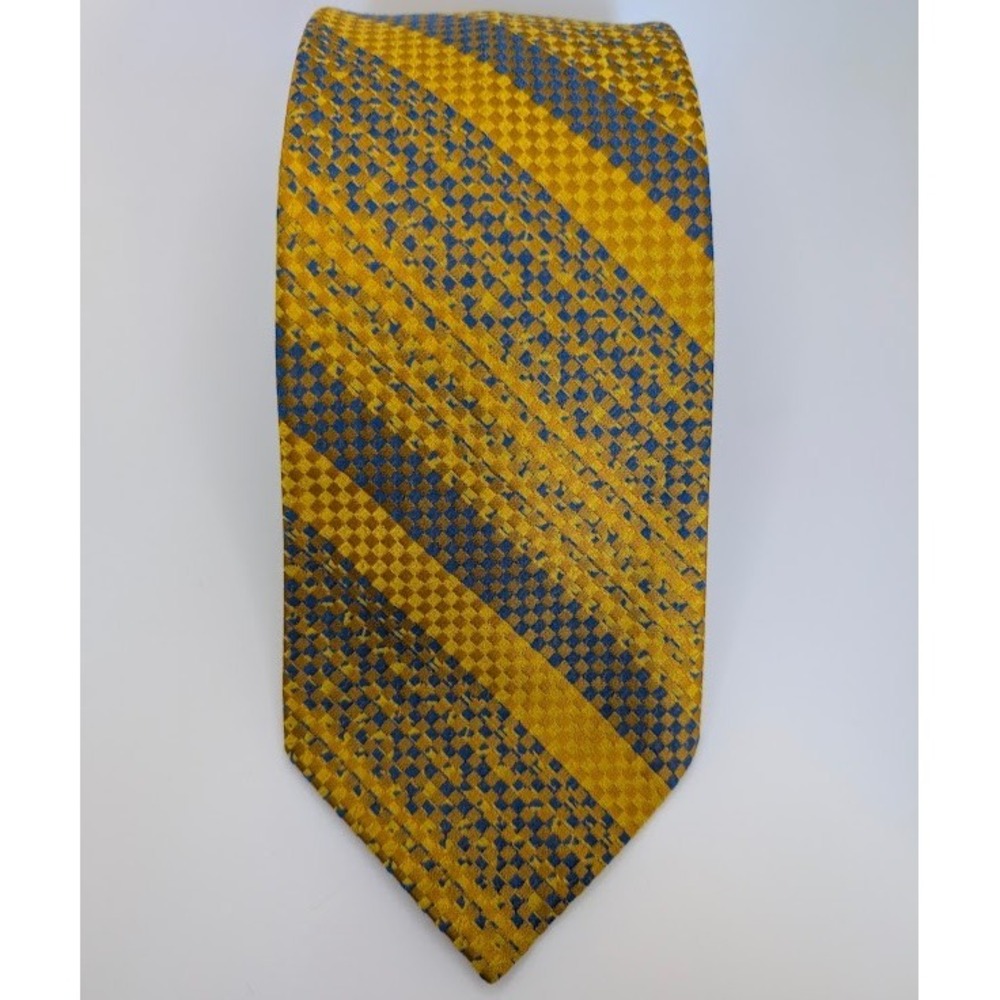 Vintage 70s Wide Tie Yellow Retro Short 4"x56" Prince Igor / Bond Fifth Ave.